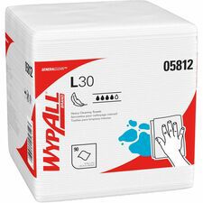 L30 Towels, Quarter Fold, 12.5 x 12, 90/Polypack, 12 Polypacks/Carton